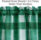 NICETOWN Christmas Plaid Valances - Image 6