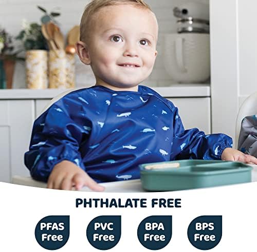 Tiny Twinkle Long Sleeve Bib for Babies & Toddlers | Waterproof Smock Bib for - Image 5