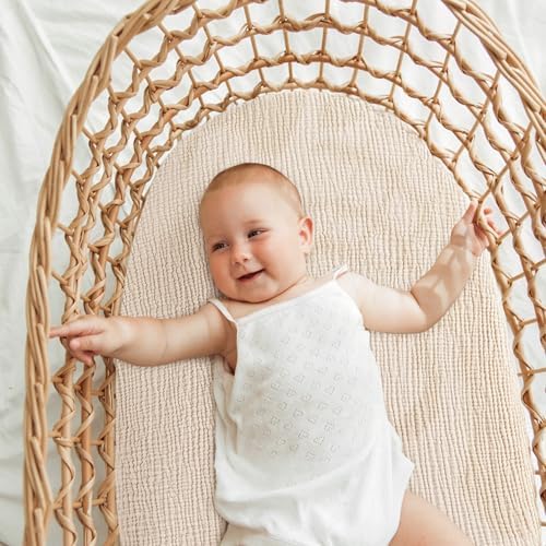Bearmoss 2-Pack Baby Bassinet Sheets - Image 6