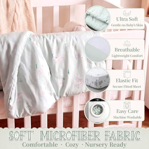 Hahafelt 4 Pieces Crib Bedding Set - Image 3