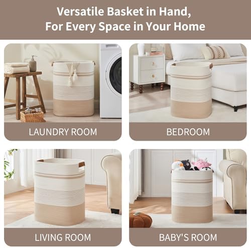 AINUOQI Laundry Basket with Handles - Image 3