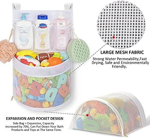 Ligereza Baby Bath Toy Organizer, quick drying， and mould proof, Large Capacity - Image 4