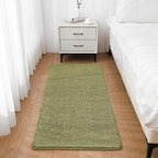 Chenille Bathroom Runner Rug 24"x60" Sage Green, Plush Bath Mat - Image 7