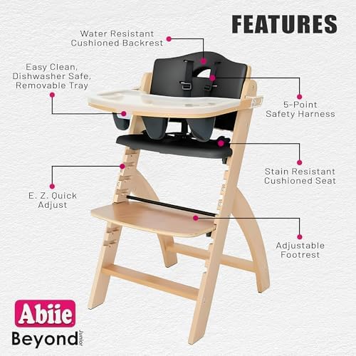 Abiie Beyond Junior Convertible Wooden High Chair - Image 2