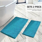 BOANKODU Bathroom Rugs Sets 2 Piece, Extra Soft Chenille Bath Mat Absorbent - Image 3
