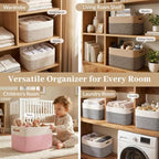 OIAHOMY 4 Pack Storage Basket, Closet Organizer - Image 4
