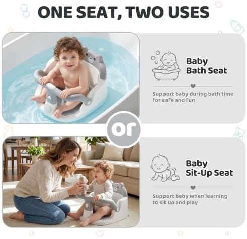 Baby Bath Seat for Babies 6 Months & Up, Toddler Bathtub Chair - Image 3
