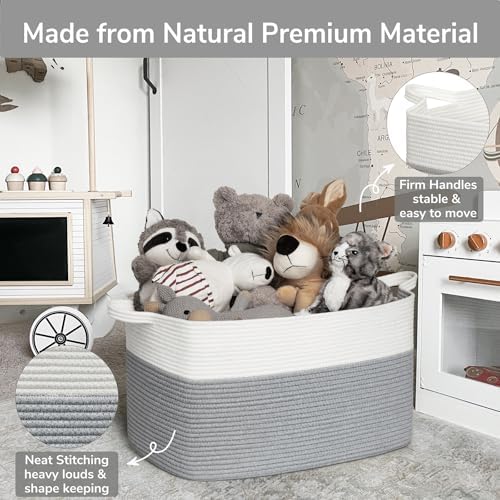 Goodpick Large Woven Rope Blanket Basket - Image 6