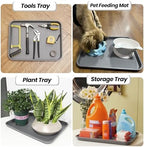 Boot Tray for Entryway Indoor, Heavy Duty Shoe Mat Tray 2 Packs, 16.7"x12.8" - Image 3