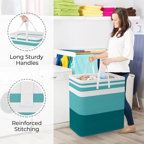 StorageRight Laundry Basket Hamper, 125L Collapsible Clothes Storage - Image 4