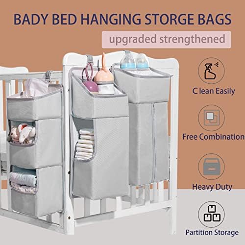 Hanging Diaper Caddy Organizer for Baby Crib - Image 2