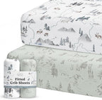 Sorrel + Fern Baby Crib Sheets Neutral, Fitted 2-Pack by SorrelFern