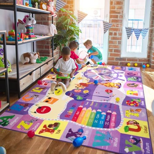 BENRON 5x7 Playroom Rug for Kids Washable, PlayMat - Image 3