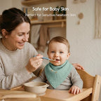 8 Pack Muslin Baby Bandana Bibs - Image 4