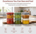 EONJOE 2oz Glass Dressing Containers - Image 3