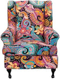CRFATOP Wingback Chair Covers Stretch Armchair Slipcovers by CRFATOP