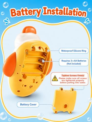 Electric Duck Bath Toy with 3 Spraying Ducklings, Ages 1-3 - Image 4