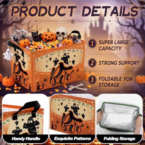 4 Pcs Vintage Halloween Storage Basket - Image 2