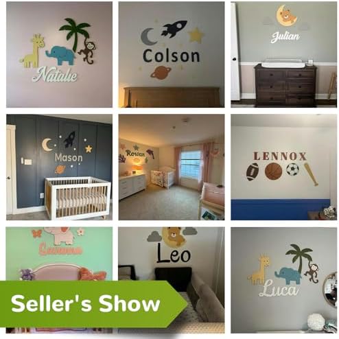 Personalized Wooden Name Sign for Nursery - Image 3