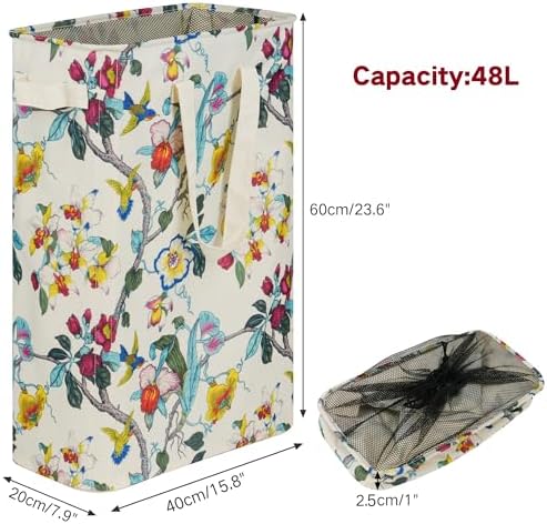 efluky Slim Laundry Basket, Narrow Laundry Hamper - Image 2