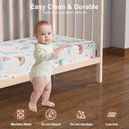 Baby Crib Sheets 2 Pack for Boys and Girls Fit for Standard Crib Toddler - Image 3