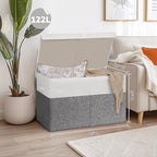 INDRESSME 122L Large Toy Storage Box, Lid & Dividers - Image 5