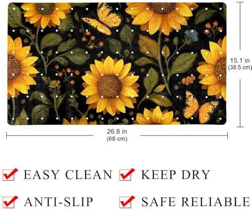 Non Slip Shower Mat Bathtub Mat 15.1x26.8 Inch, Quick Dry Bath Mat - Image 4