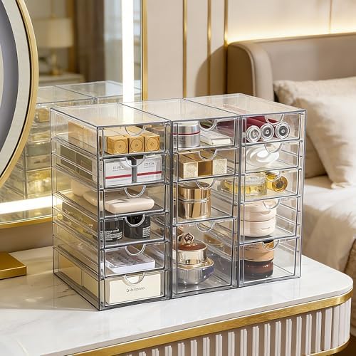 Prsildan 15 Drawers Teacher Toolbox Acrylic Containers - Image 2