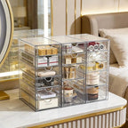 Prsildan 15 Drawers Teacher Toolbox Acrylic Containers - Image 2