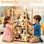 Stuffed Animal Storage, Wood Stuffed Animal Zoo Storage, Space Save Toy - Image 7