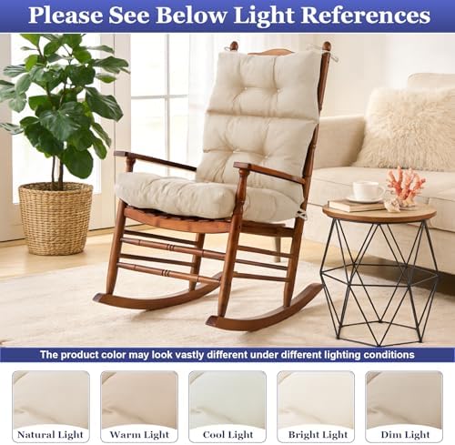 Rocking Chair Cushion, Waterproof and Fade-Resistant Adirondack Rocker Cushions - Image 6