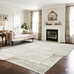 Double Layers 8x10 Area Rugs for Living Room, Dining Room by Srugn