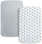 Pack and Play Sheets, Mini Crib Sheets, Stretchy Playard Fitted Sheet - Image 5