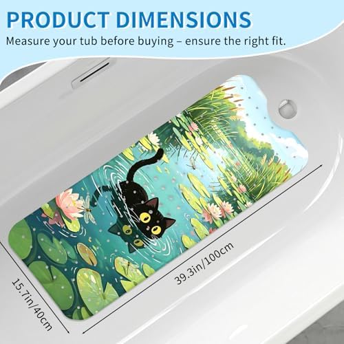 Cat Bath Mat for Tub Non Slip, Kids Bath Mat for Baby - Image 2