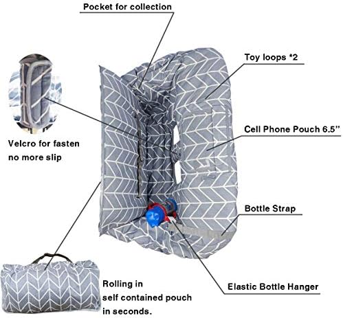 Shopping Cart Cover for Baby ICOPUCA Cotton High Chair Cover, Reversible - Image 3