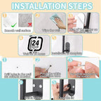 Yagoo 6 Pcs Adhesive Curtain Holdbacks, Screw-in Curtain Tiebacks - Image 6