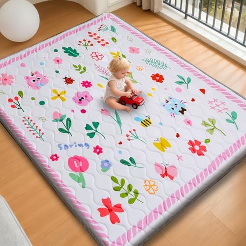 RONGFA Baby Play Mat for Floor, Playpen Mat for Toddlers Infant Kids, Machine by RONGFA