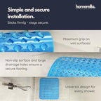 homerella Square Shower Mat Non Slip Anti Mold 21x21 Anti Slip Shower Mat - Image 4