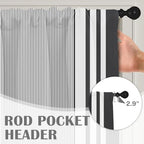 Emvency Valances for Windows, Geometric 2 Pack, 52x18 Inch - Image 5