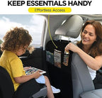 lebogner Back Seat Cover For Kids + 3 Pocket Storage Organizer, 2 Pack X-Large - Image 2