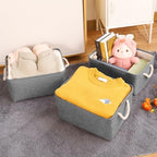 Storage Bins with Sturdy Cotton Handles, Fabric Storage Baskets - Image 3