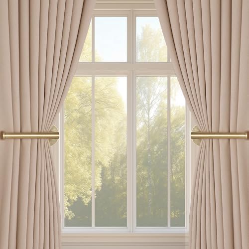 Groleca 4 Pack No Drill Curtain Holdbacks Adhesive Curtain Tiebacks - Image 2
