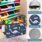 Rectangular Blue dinosaur Storage Bin Nursery Hamper - Image 5