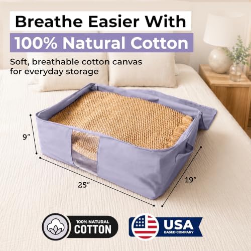 Soft Canvas Storage Bags with Zipper. Thick Breathable - Image 2