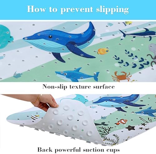 Secopad Bathtub Mat Non Slip, Cute Tub Mat - Image 3