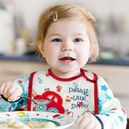7Pcs Cotton Waterproof Baby Bibs Hook Loop Closure Newborn Bib Keepsake Baby - Image 6