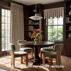StangH Camel Beige Scalloped Valance Curtains 52x18 Inch, 1 Panel - Image 2