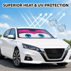 Car Windshield Sun Shade Umbrella, Univeral Fit Mid-Large Sedan & SUV - Image 3