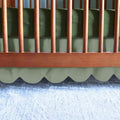 100% Microfiber Scalloped Mini Crib Skirt 24"x 38" by Unknown
