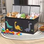 Toy Storage Box Kids Playroom – Extra Large Collapsible Clear Lid - Image 7